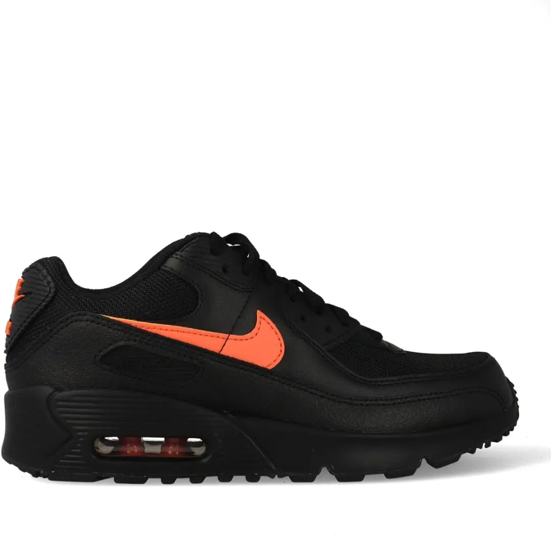 Nike Air Max 90 GS '' Black Turf Orange '' Zwart / Oranje-40
