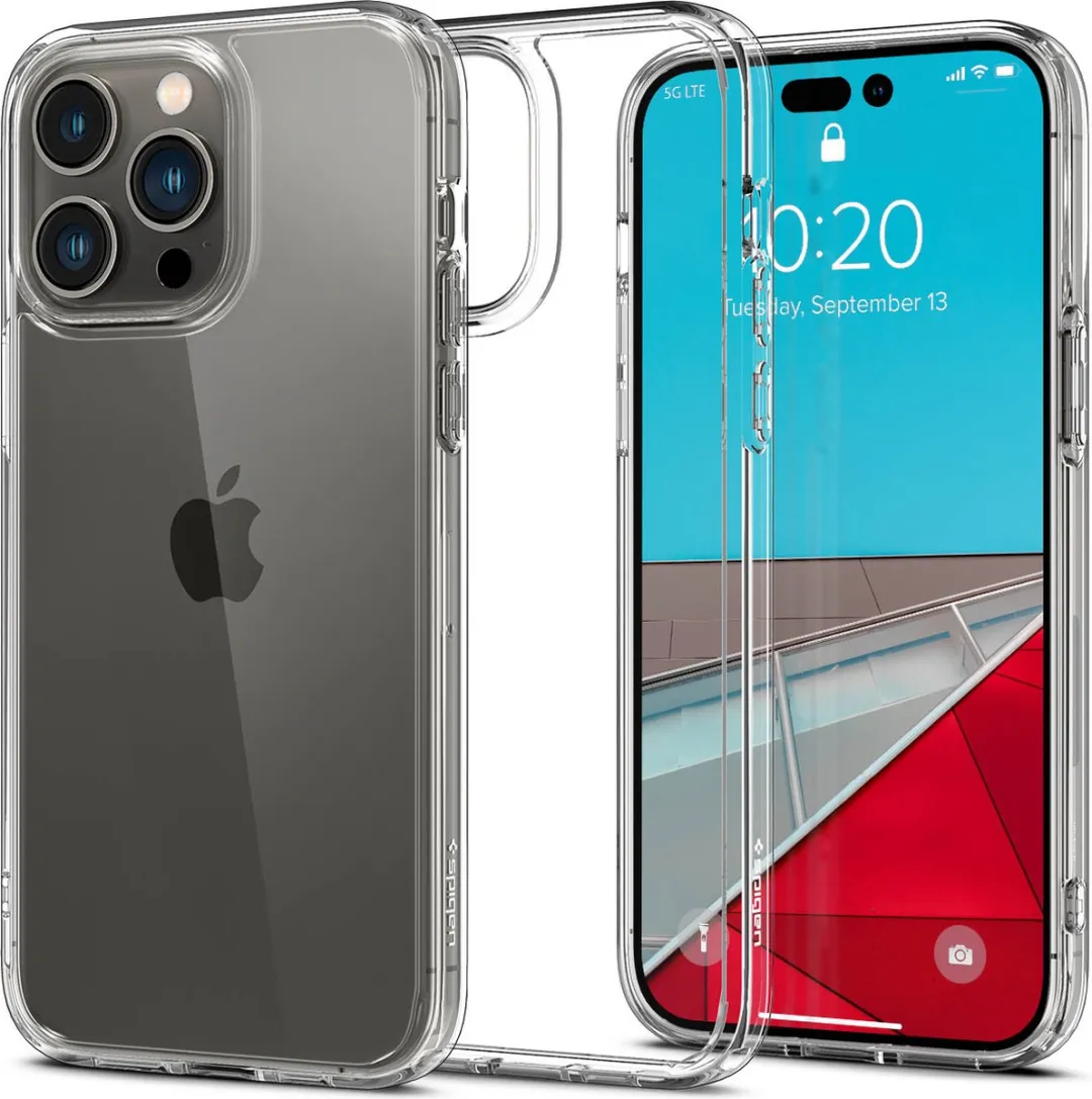 Spigen Crystal Hybrid ACS04666 Hoesje - iPhone 14 Pro - Transparant - afbeelding 2 van 6