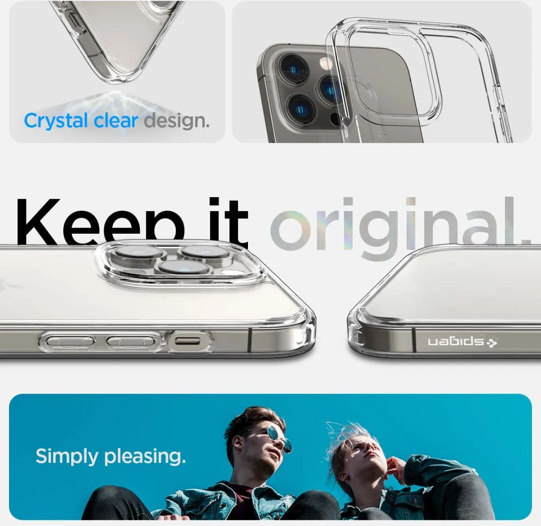 Spigen Crystal Hybrid ACS04666 Hoesje - iPhone 14 Pro - Transparant - afbeelding 6 van 6