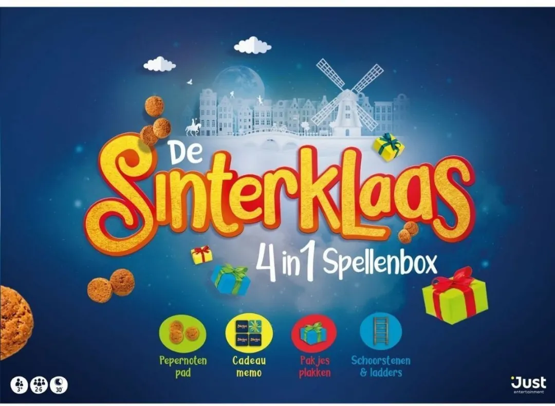 Just Games Spellenbox Sinterklaas 4-in-1 (nl)