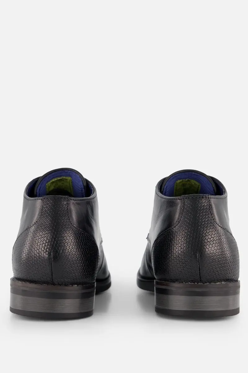 Bugatti Milco Veterschoenen zwart Leer - Heren - Maat 42