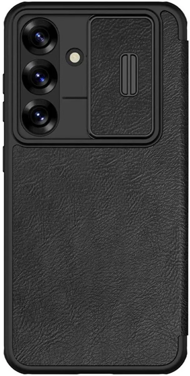 Nillkin Qin Pro Hoesje Samsung Galaxy A56 - Book Case Zwart