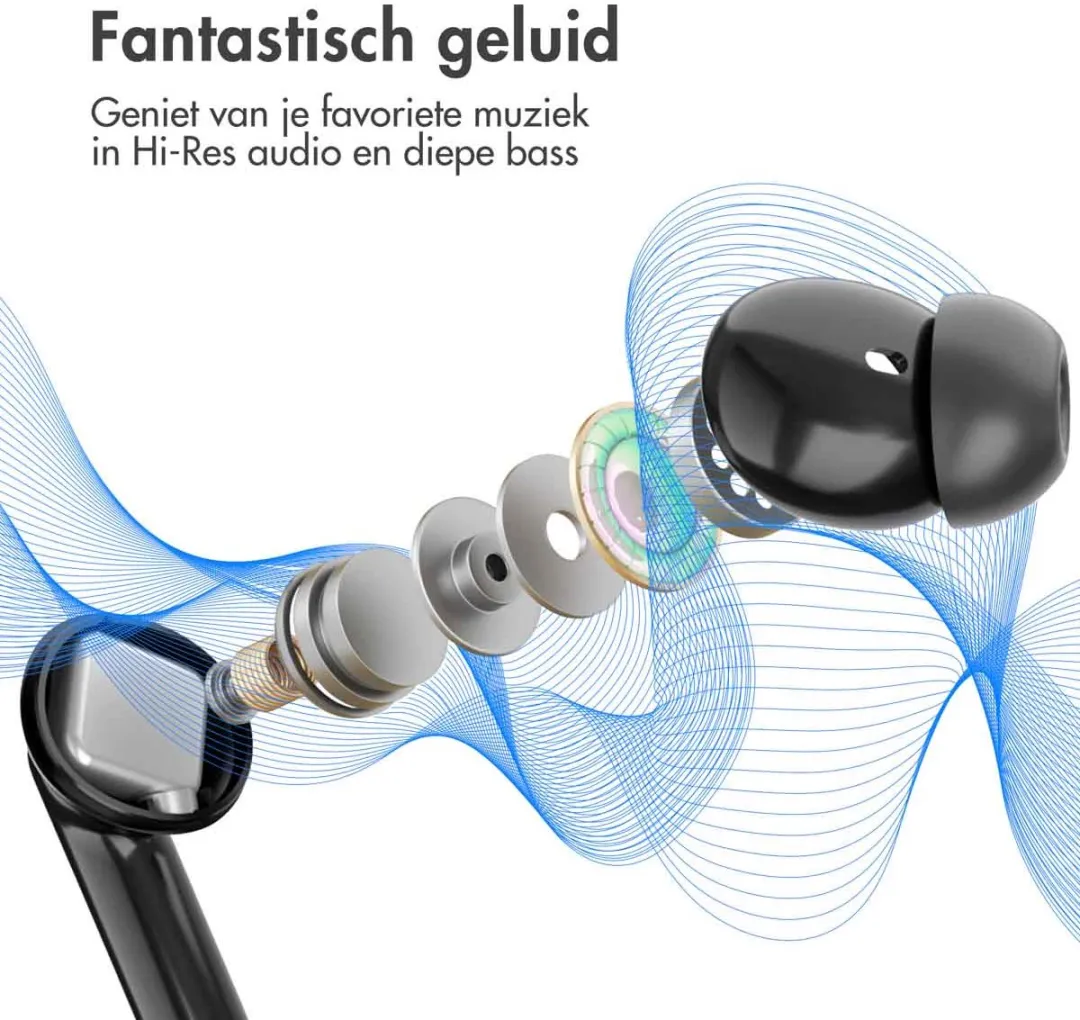 iMoshion Aura Pro Earbuds SH00066927 - Draadloze Oordopjes ANC - Zwart