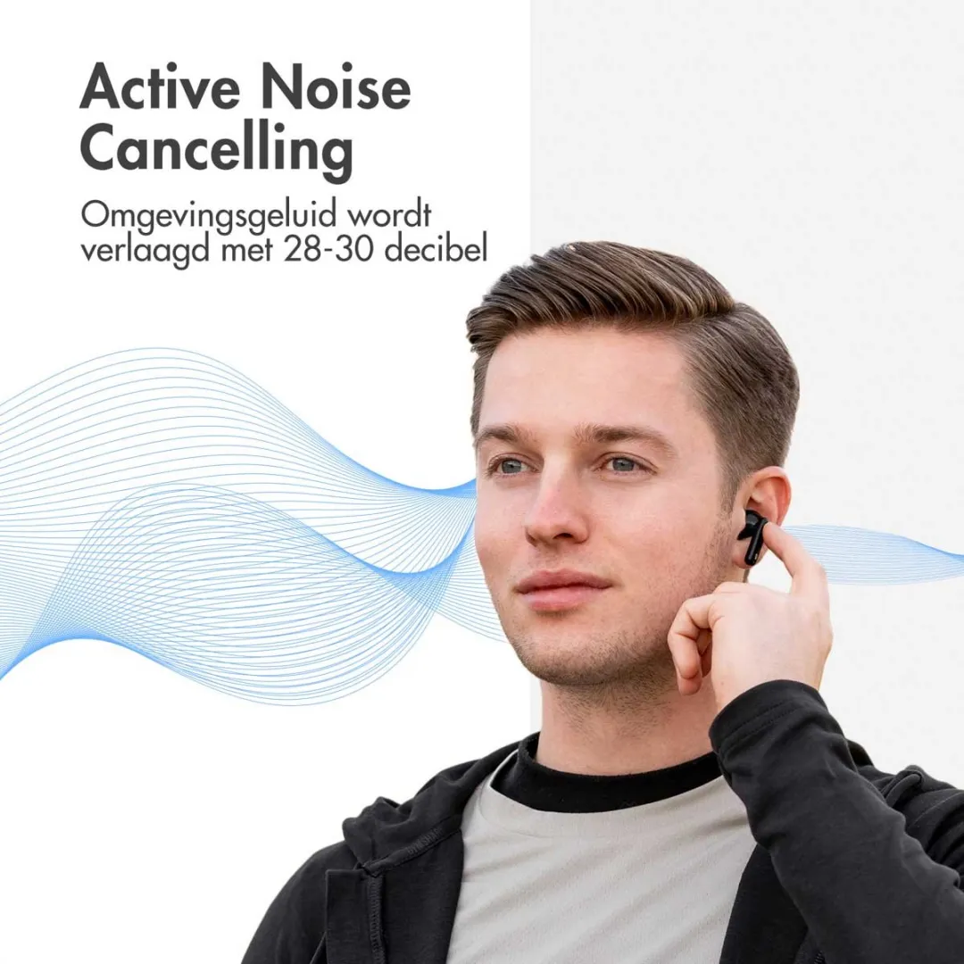 iMoshion Aura Pro Earbuds SH00066927 - Draadloze Oordopjes ANC - Zwart