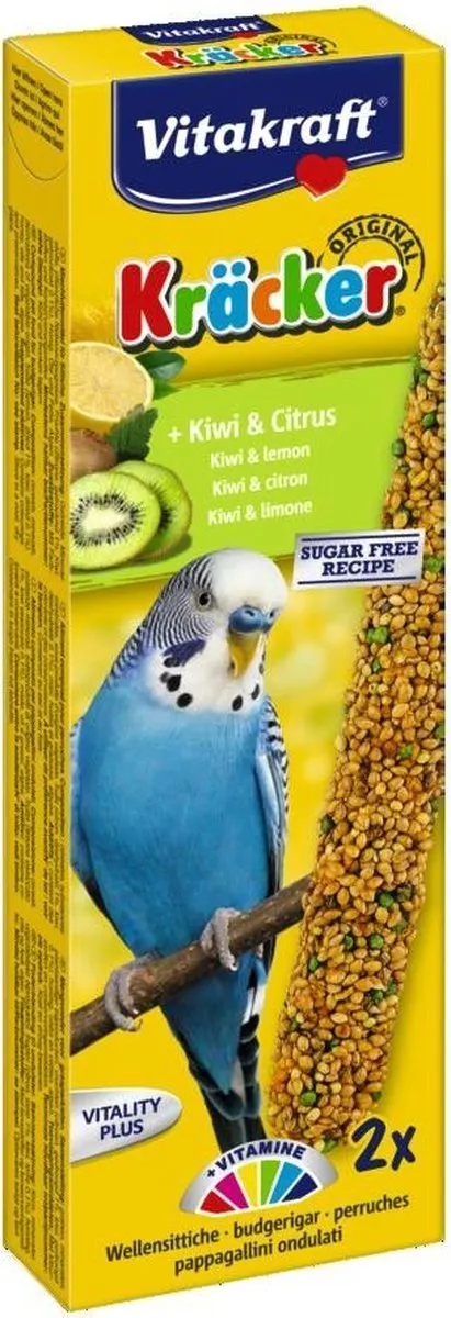 Vitakraft Parkiet Kracker 2 Stuks - Kiwi