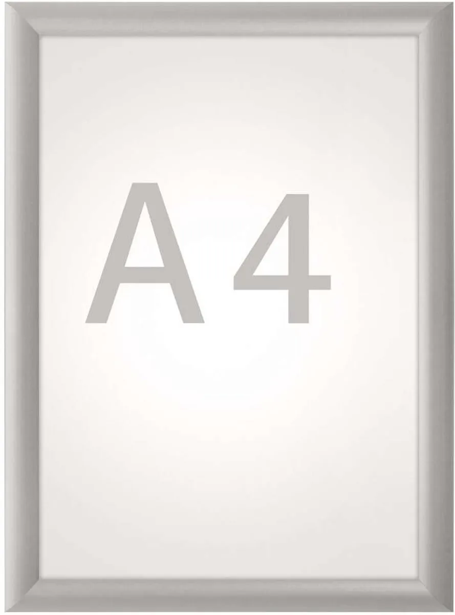 MAUL Klapbare Wissellijst A4 Aluminium - 12x33x24cm Zilver