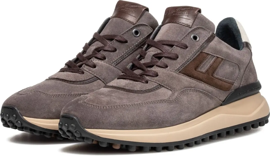 Floris van Bommel Noppi Sneakers - Suède - Taupe - afbeelding 3 van 6