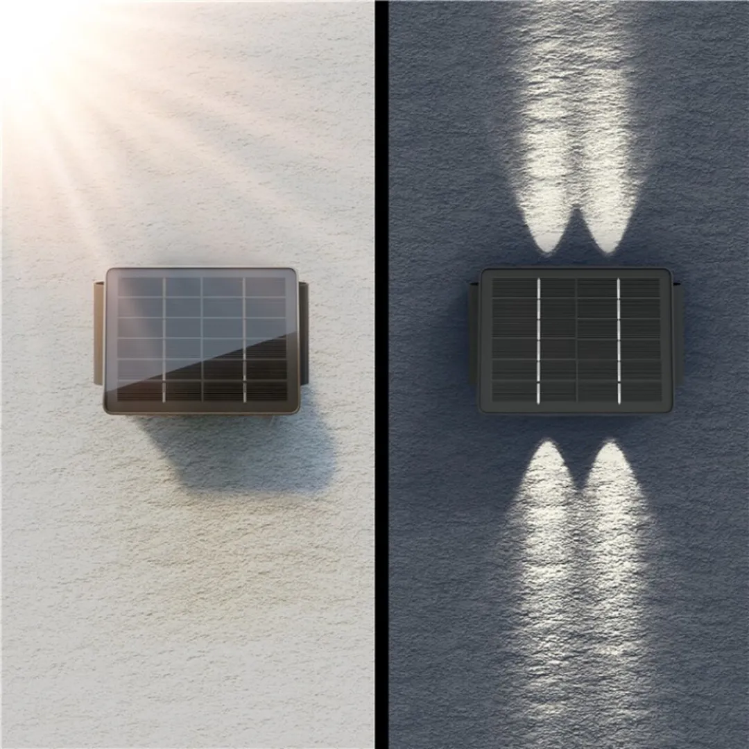 Goobay Solar LED Wandlamp 0,5W - 50 lm - Zwart