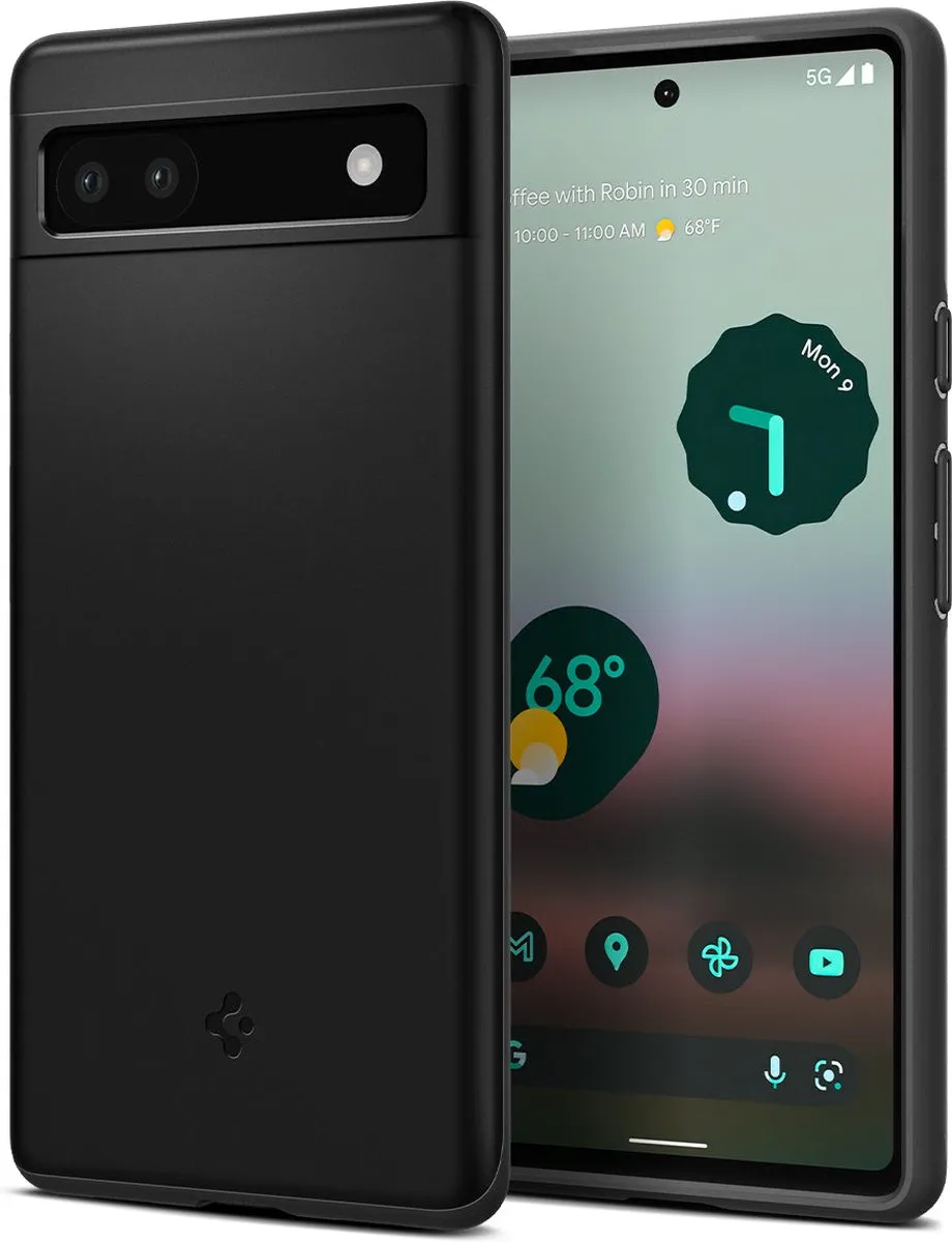 Spigen Thin Fit ACS04473 Hoesje - Google Pixel 6a - Zwart