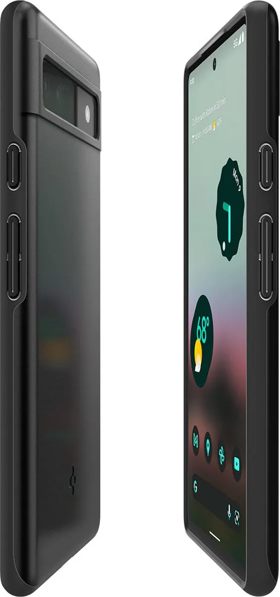 Spigen Thin Fit ACS04473 Hoesje - Google Pixel 6a - Zwart