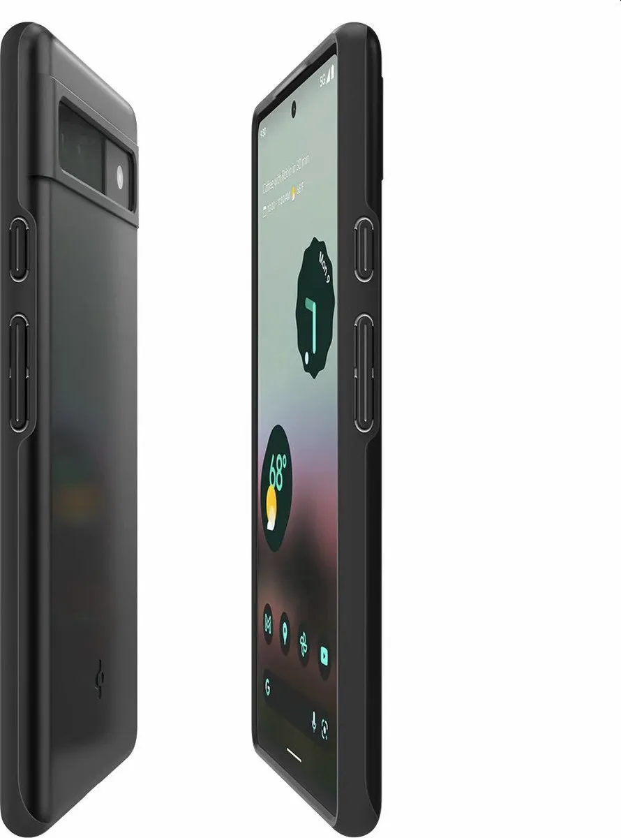 Spigen Thin Fit ACS04473 Hoesje - Google Pixel 6a - Zwart - afbeelding 6 van 6