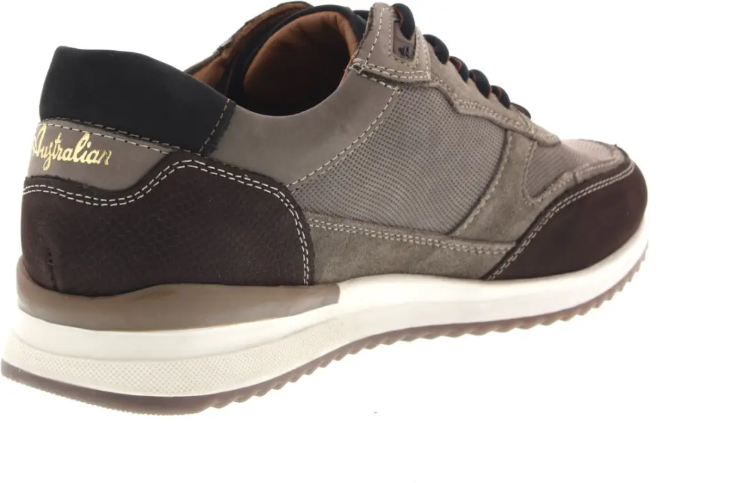 Australian Filmon Leren Sneakers Heren - Taupe - afbeelding 2 van 6