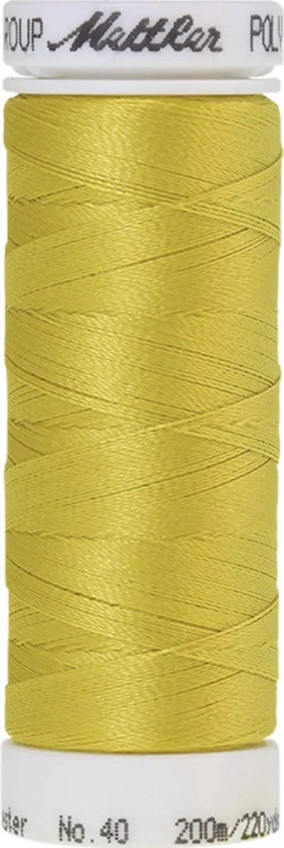 Mettler borduurgaren - Geel - Nr 221 - Polysheen - 200 meter