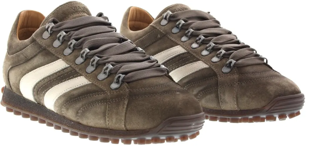 VIA VAI Jack Nathan Sneakers Heren - Leer/Suède - Bruin - 44 - afbeelding 6 van 6