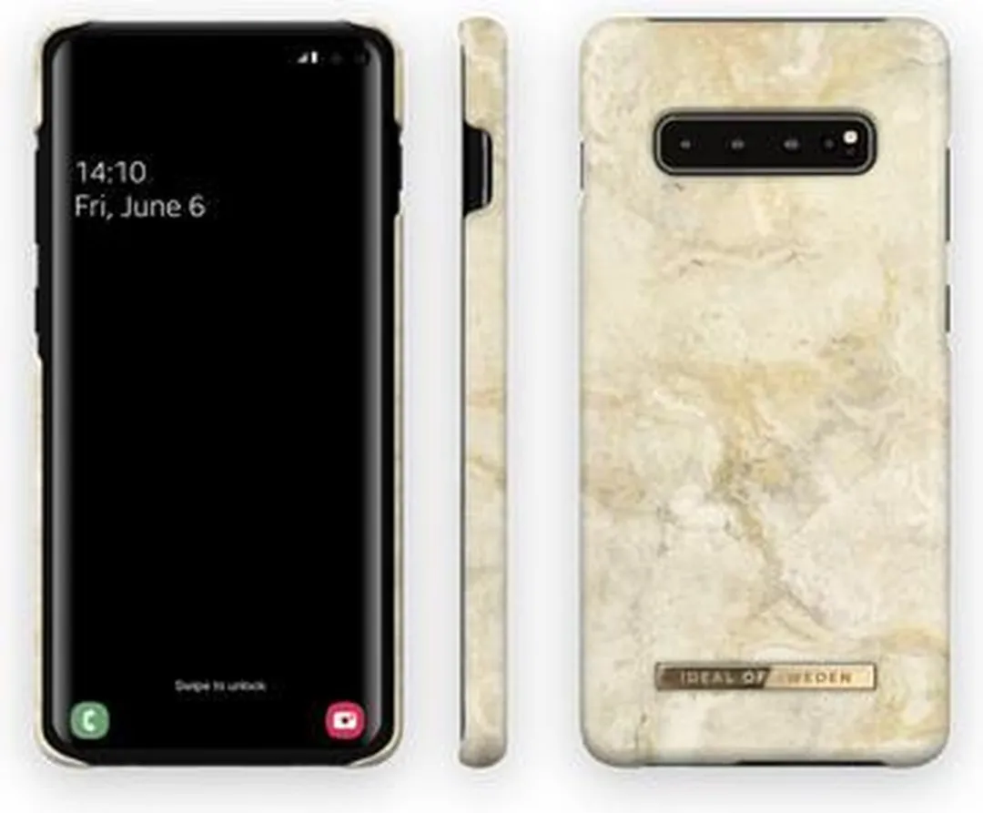 iDeal of Sweden Fashion Case Samsung Galaxy S10 - Sandstorm Marble