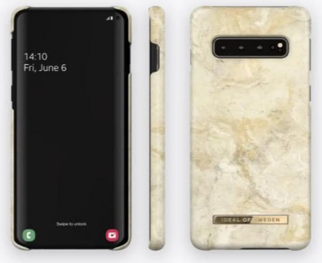 iDeal of Sweden Fashion Case Samsung Galaxy S10 - Sandstorm Marble