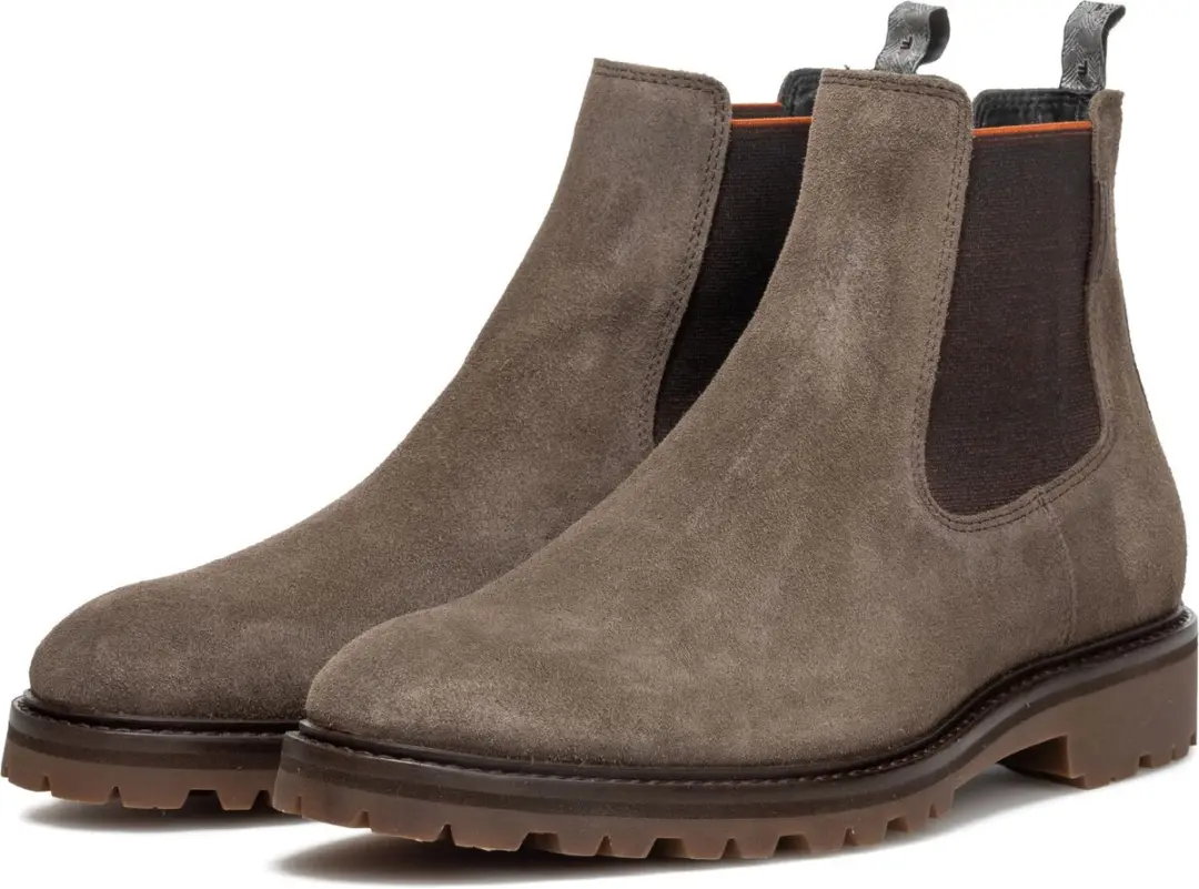 Floris van Bommel Sturdi Heren Chelsea Boots - Taupe - afbeelding 2 van 6