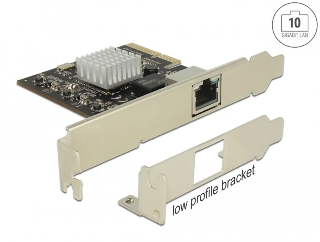 Delock PCIe x4 10Gbps RJ45 Netwerkkaart TN4010 - Zwart