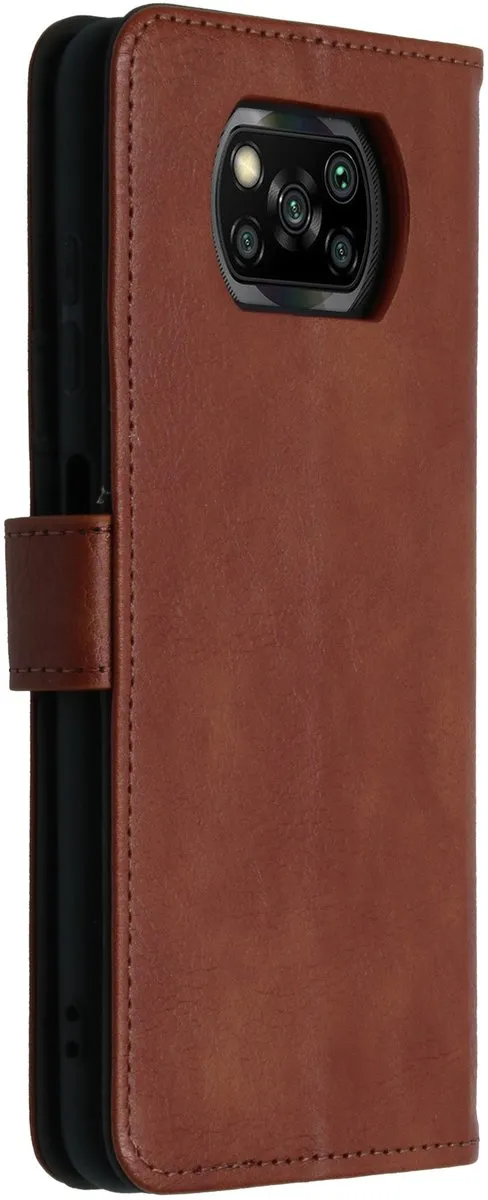 Imoshion Hoesje Poco X3 Pro - 3 Pasjes - Bruin