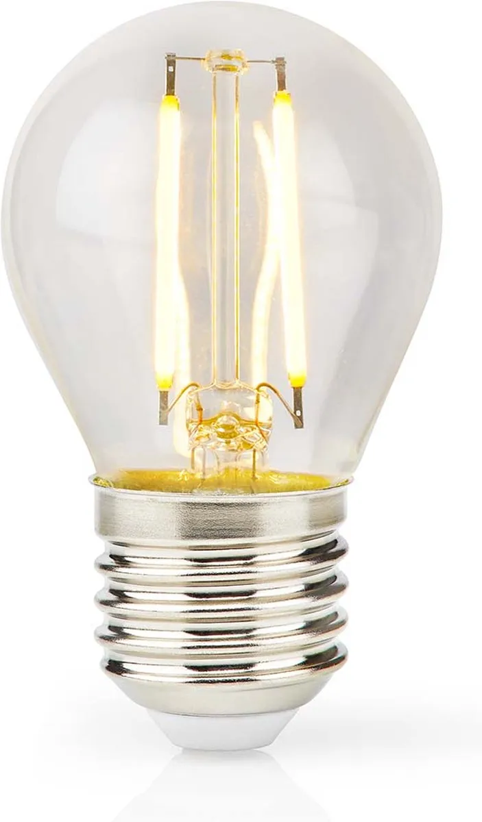 Nedis LED-Filamentlamp E27 G45 4.5W - 470lm Warm Wit