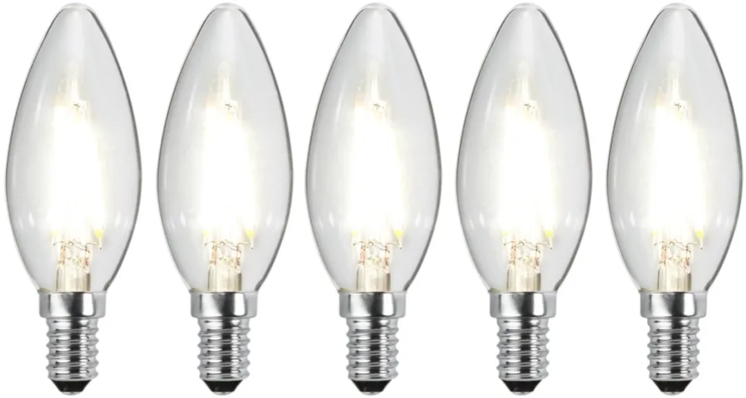 Star Trading Kaarslamp E14 2.3W Koel Wit - 5 Stuks