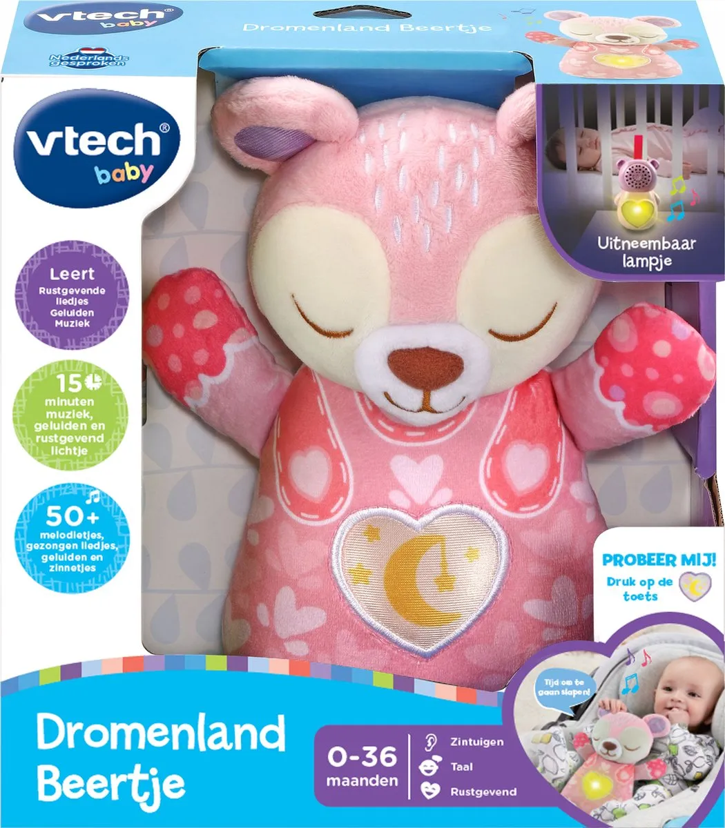 VTech Baby Dromenland Beertje 80-539852 - Roze