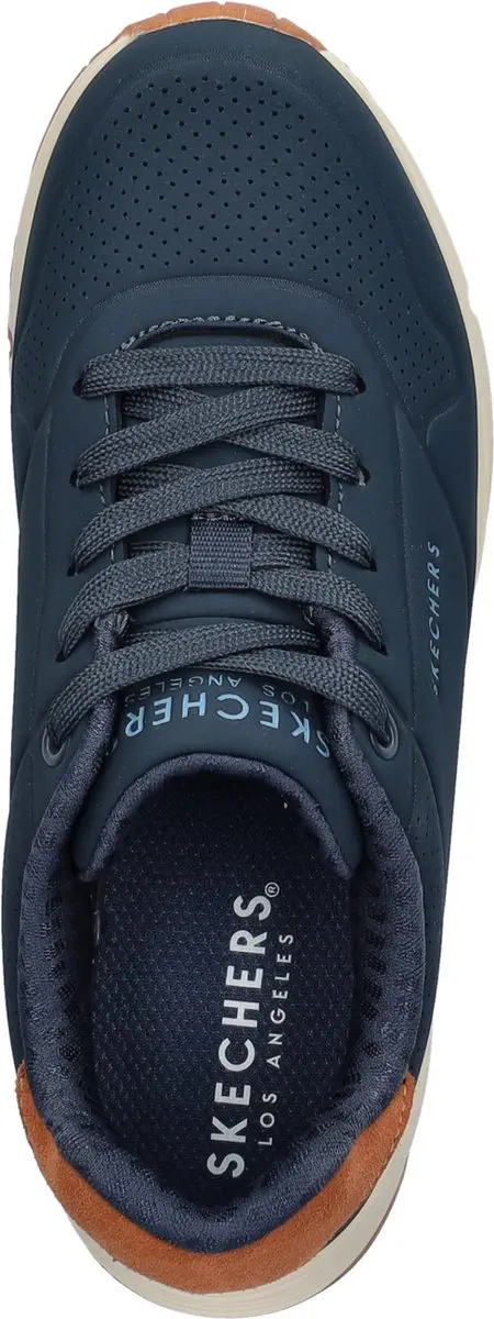 Skechers Uno Gen1 Jongens Sneaker - Donkerblauw - Maat 35 - afbeelding 5 van 6