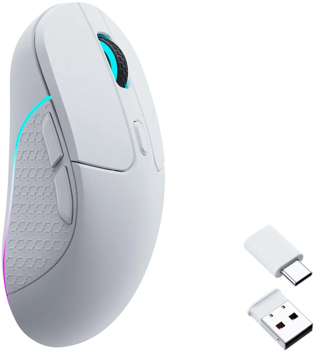 Keychron M3 M3-A3 Draadloze RGB Muis - Wit