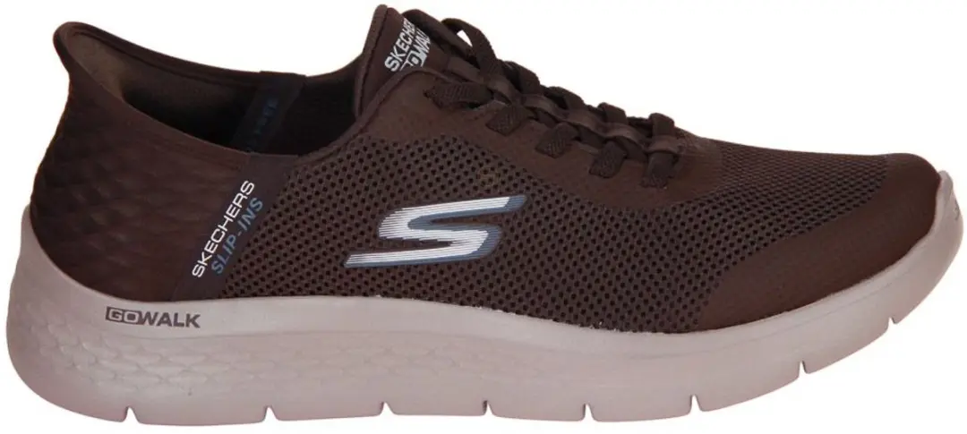 Skechers GO WALK Flex Hands Up Heren Instappers - Chocolate - afbeelding 5 van 6