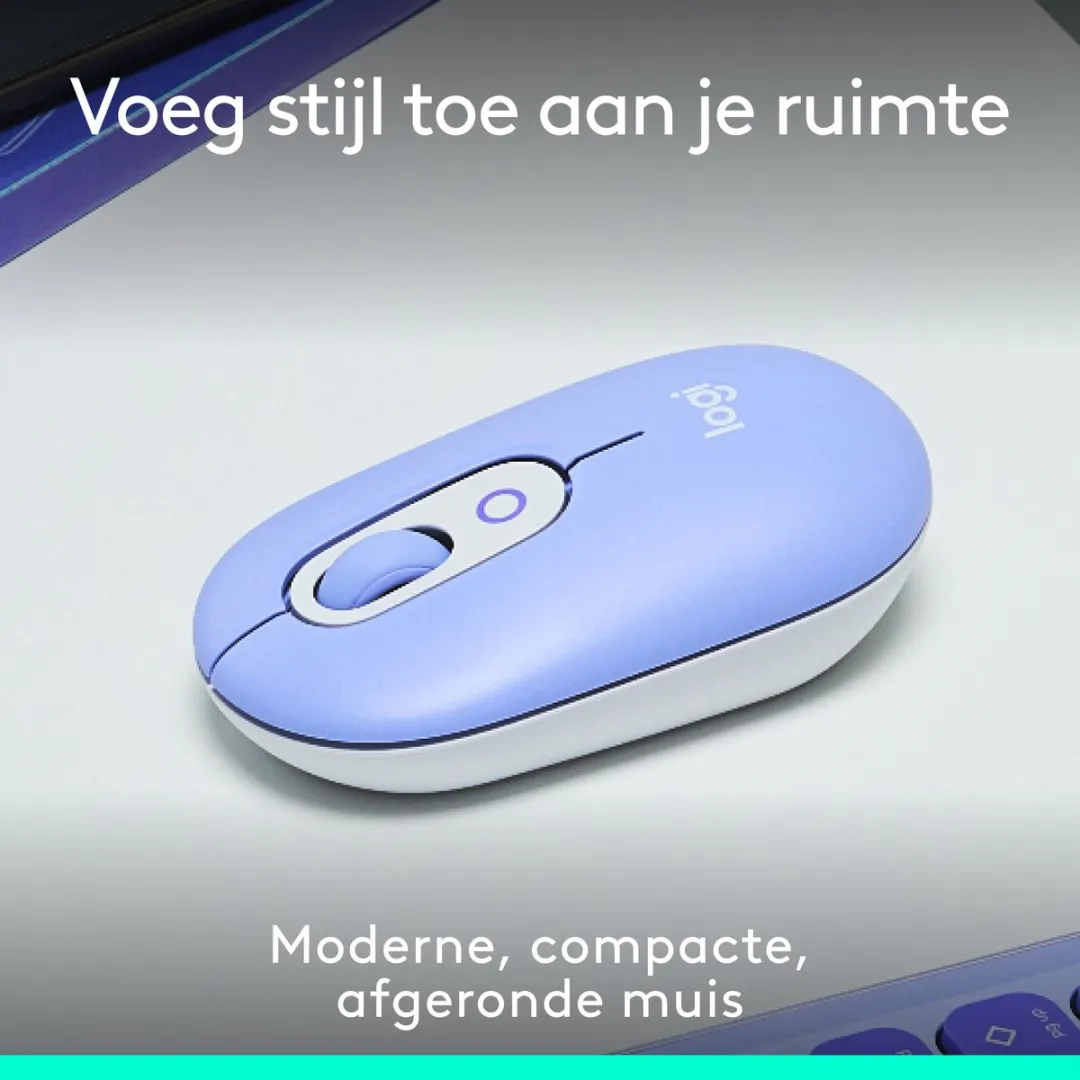 Logitech POP Draadloze Muis 910-007414 - Lila