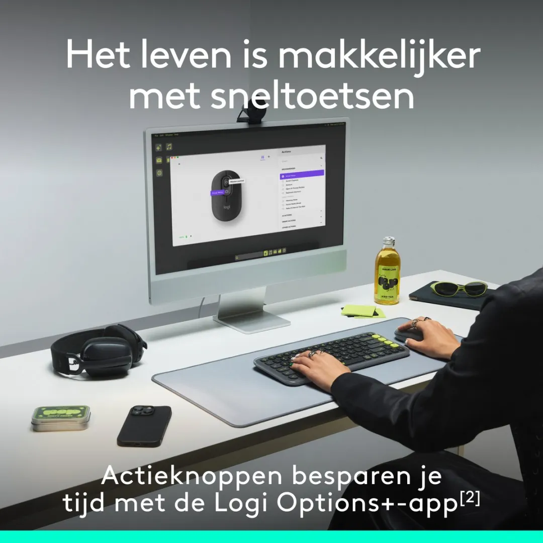 Logitech POP Draadloze Muis 910-007414 - Lila