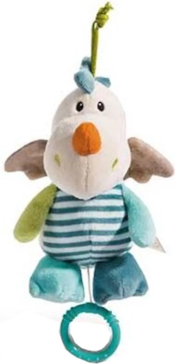 Nici Muziekdoos Draakje Junior 22cm - Blauw/Wit