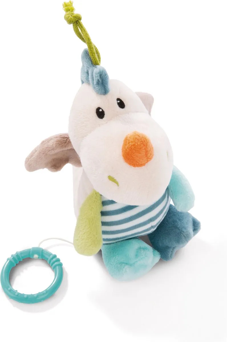 Nici Muziekdoos Draakje Junior 22cm - Blauw/Wit