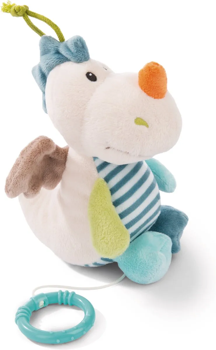 Nici Muziekdoos Draakje Junior 22cm - Blauw/Wit