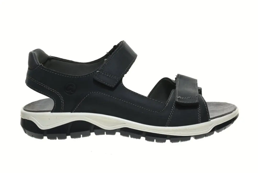 Donkerblauwe Lederen Herensandalen Ara maat 44
