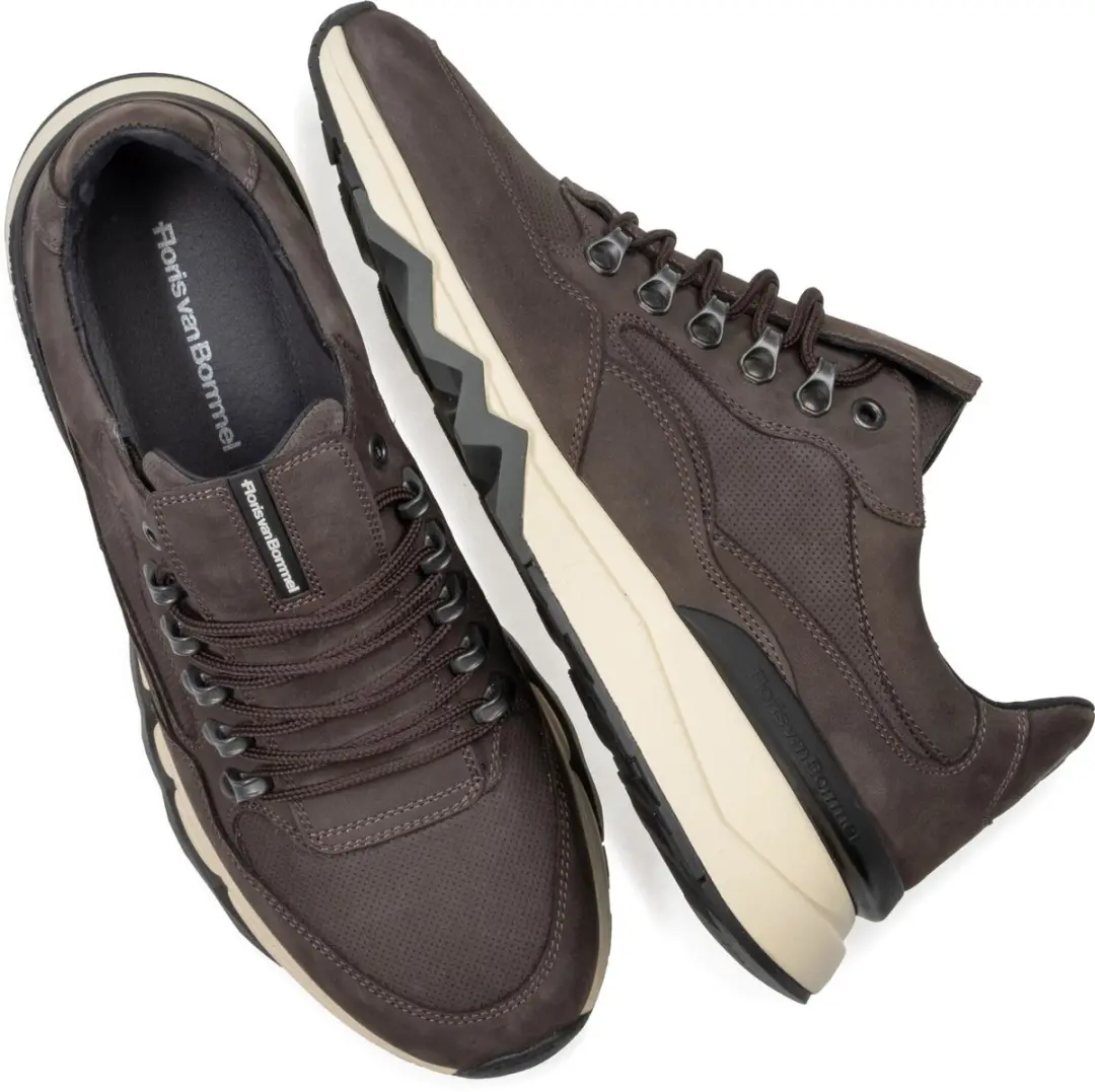 Floris van Bommel De Zager Heren Sneakers - Bruin - afbeelding 3 van 6
