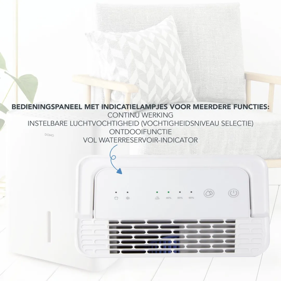 Domo DO344DH Luchtontvochtiger 25m² - Wit