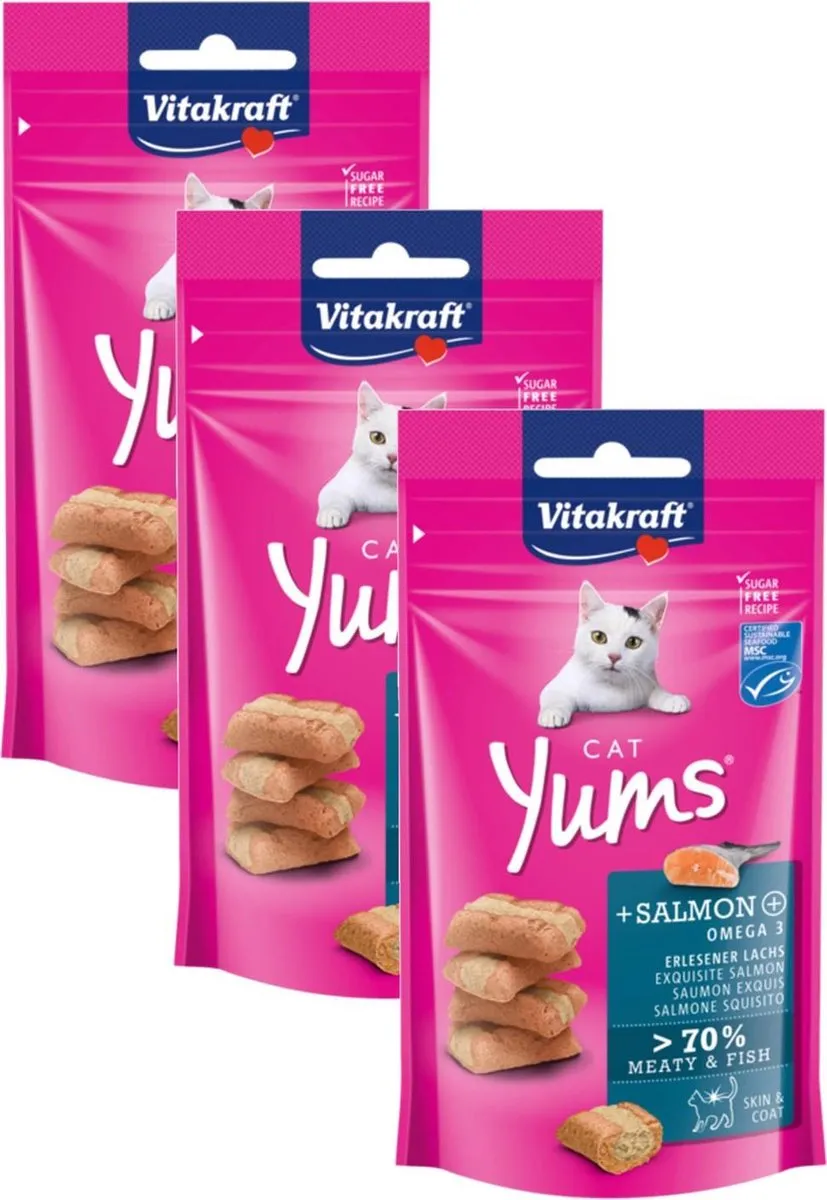 Vitakraft Cat Yums Zalm Snack