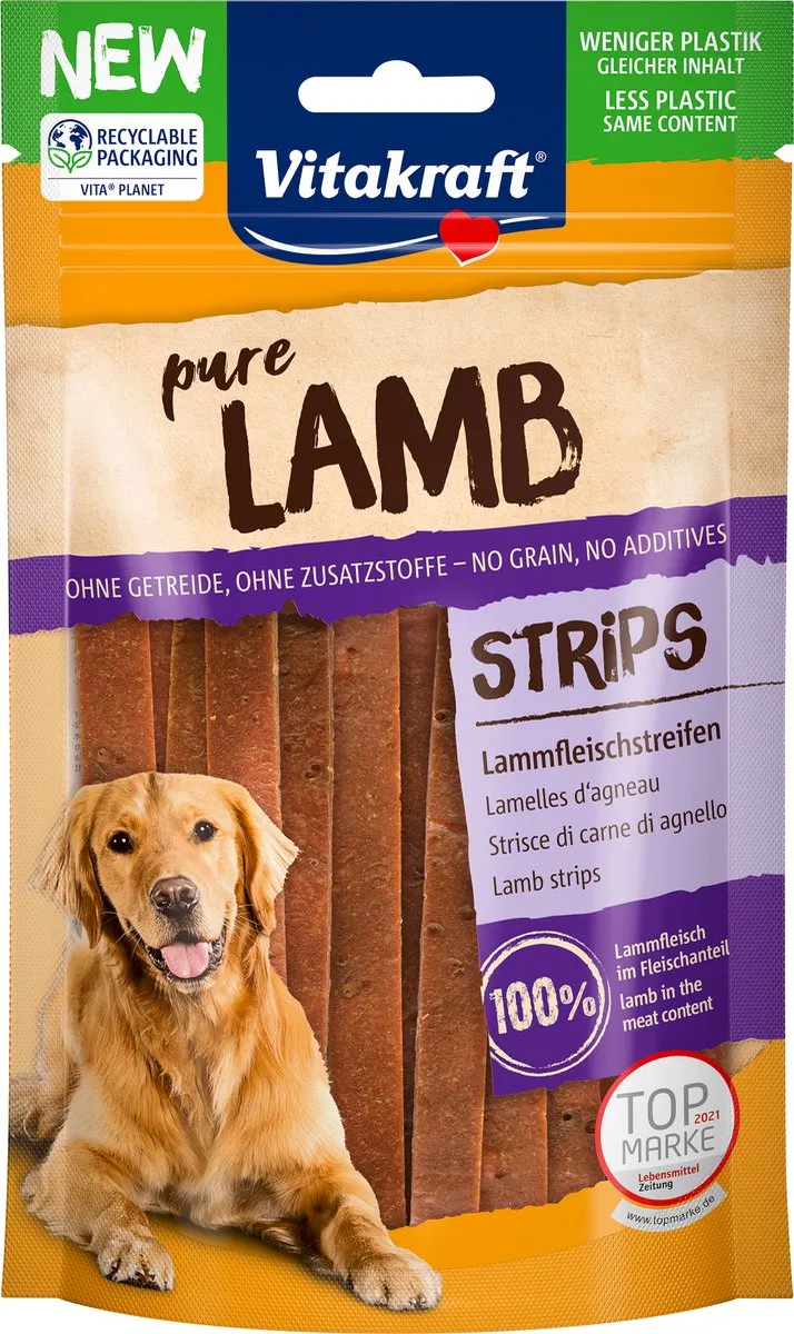 Vitakraft Vleesstrips Lam 80g