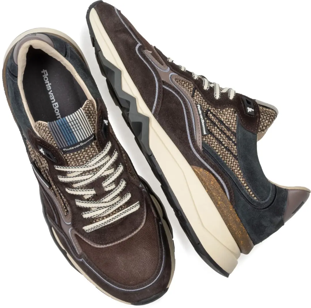 Floris van Bommel De Zager Sneakers - Bruin - afbeelding 2 van 6