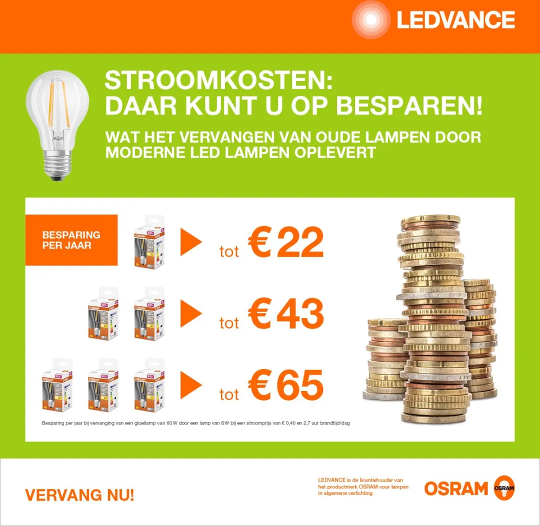 Osram LED Classic Edison E27 3,8W - Warm wit