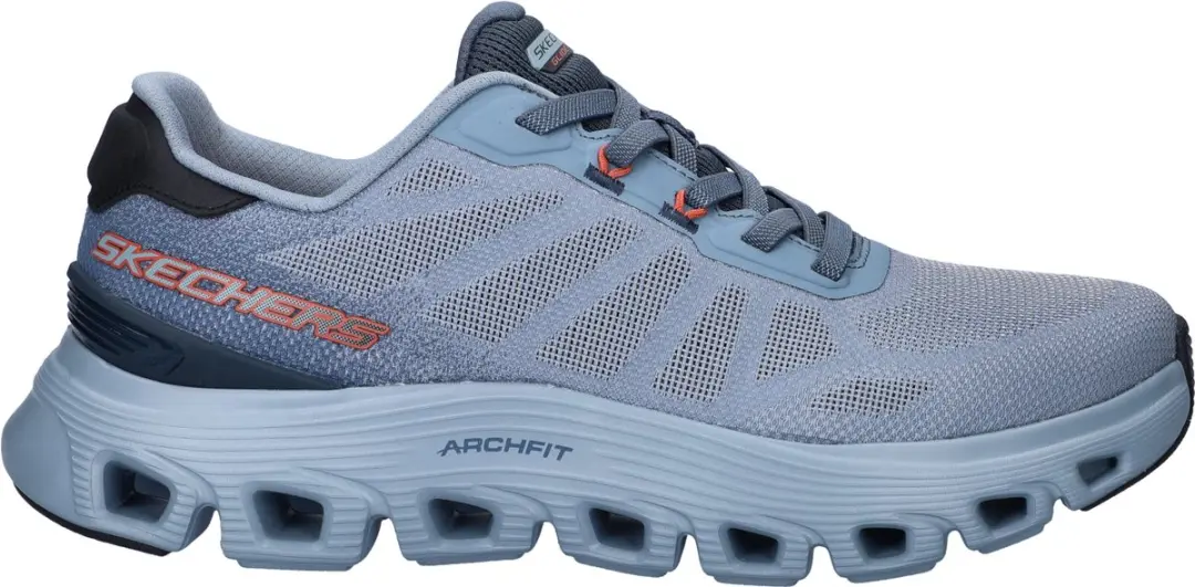 Skechers Arch Fit Glide-Step Wave - Bremet heren sneaker - Grijs - Maat 43