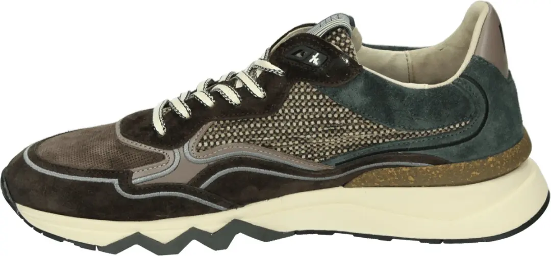 Floris Van Bommel Sfm-10198 De Zager Sneakers - Textiel - Heren - Bruin - Maat 40 - afbeelding 6 van 6