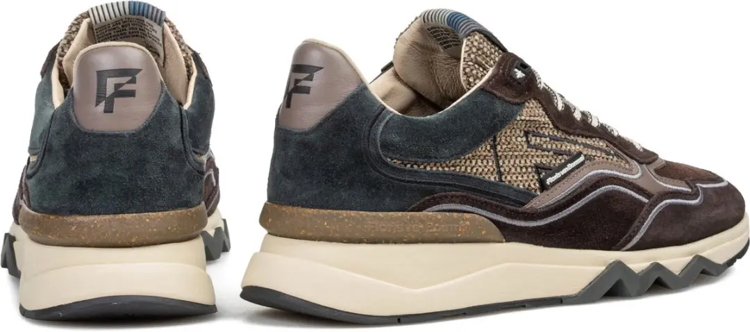 Floris Van Bommel Sfm-10198 De Zager Sneakers - Textiel - Heren - Bruin - Maat 40 - afbeelding 5 van 6