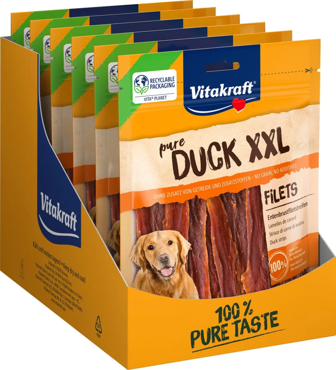 Vitakraft Pure Duck XXL Eendenvleesstrips