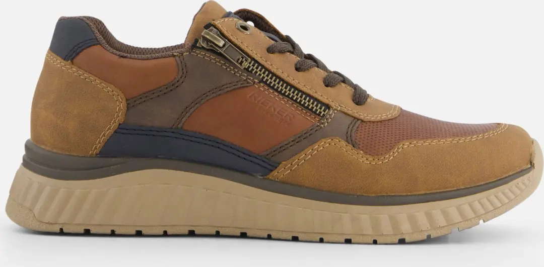 Rieker Sneakers bruin Textiel