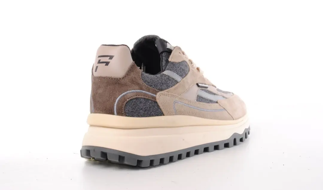 Floris van Bommel De Gripper Sneakers - Suède - Beige - afbeelding 4 van 6