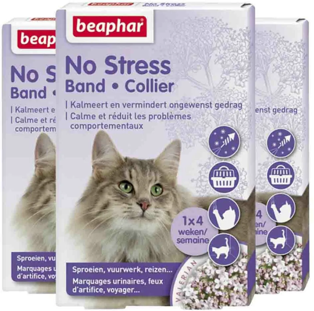 Beaphar No Stress Kat Halsband - 3 Stuks - afbeelding 6 van 6