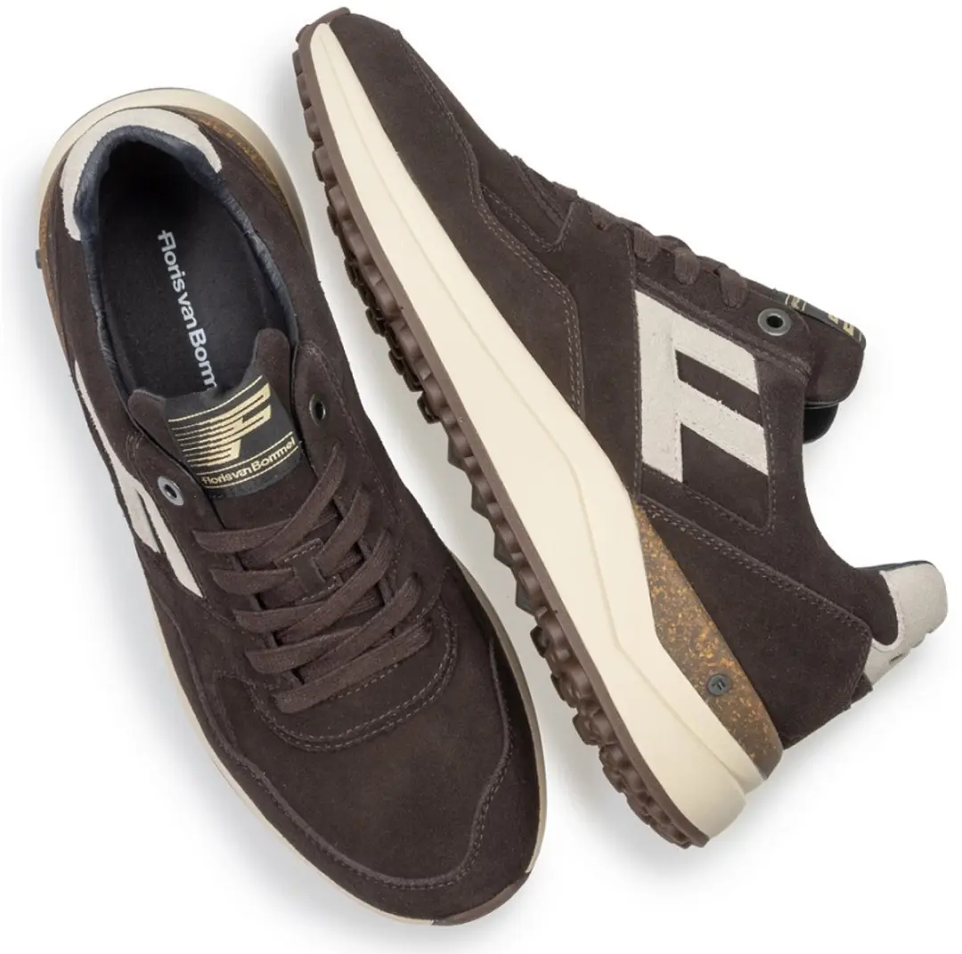 Floris van Bommel de Trikker Sneakers - Bruin - afbeelding 3 van 6