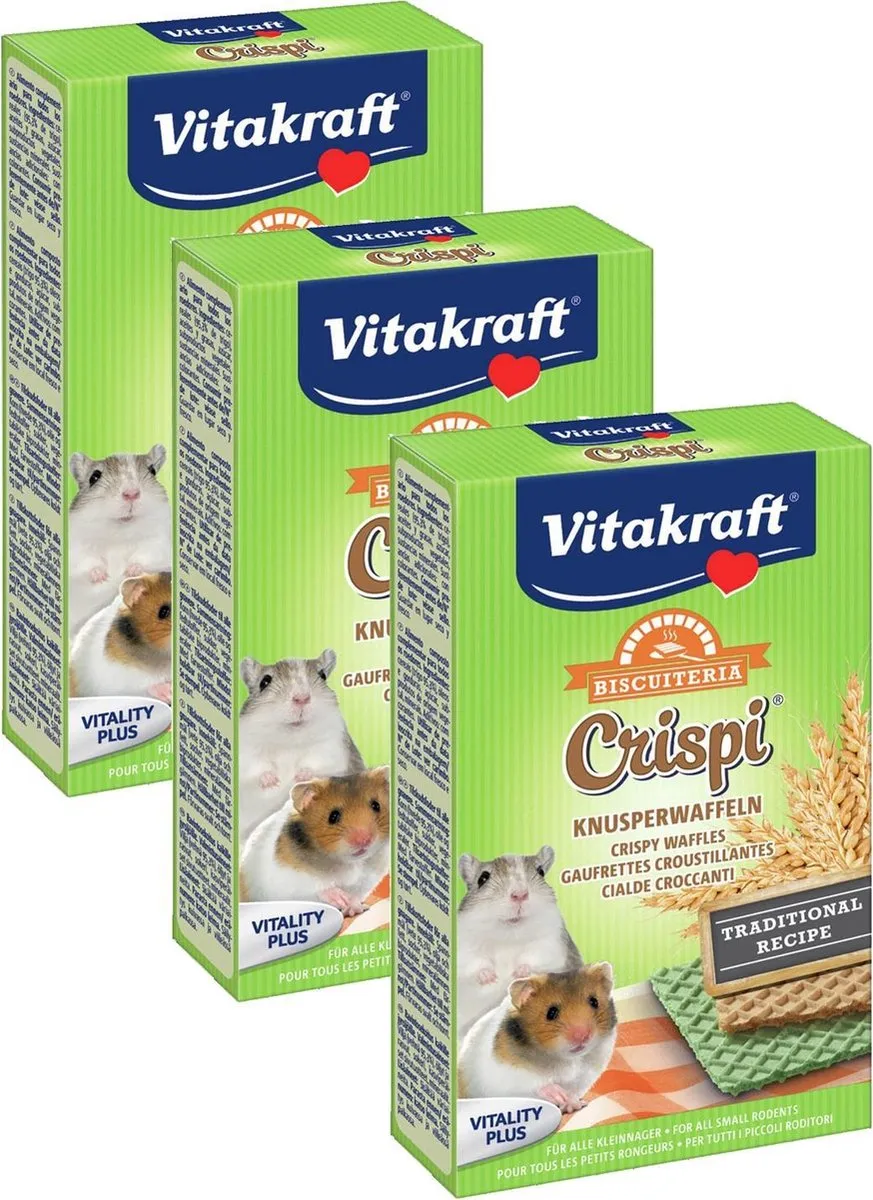 Vitakraft Knaagwafels Hamster 3x10g - afbeelding 2 van 2